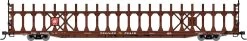 Walthers Mainline 910-8023 HO 89ft Bi-Level Open Auto Rack, Pennsylvania Rack, TTBX Flatcar #930028