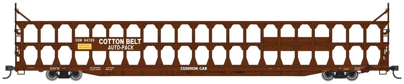 Walthers Mainline 910-8223 HO Tri-Level Open Autorack, Southern Pacific Rack SSW Flatcar #84797 1 Walthers Mainline 910-8223 HO Tri-Level Open Autorack, Southern Pacific Rack SSW Flatcar #84797