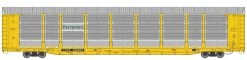 WalthersProto 920-101359 HO 89ft Thrall Bi-Level Autorack, Ferromex Rack #210117, TTGX Flatcar #942224