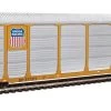 WalthersProto 920-101436 HO 89ft Thrall Tri-Level Autorack, Union Pacific Rack, Flat SP #517517