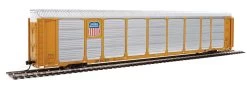 WalthersProto 920-101436 HO 89ft Thrall Tri-Level Autorack, Union Pacific Rack, Flat SP #517517