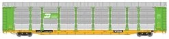 WalthersProto 920-101503 HO 89ft Thrall Bi-Level Auto Carrier, Burlington Northern TTGX #159561