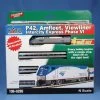 Kato 106-6285-S, N Scale Amfleet, Phase VI Viewliner Intercity Express 4 Unit Starter Series Train Set, With Amtrak Phase V GE P42, ESU LokSound, #150
