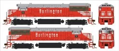 Bowser 25131 HO GE U25B, Standard DC, Chicago Burlington & Quincy #100