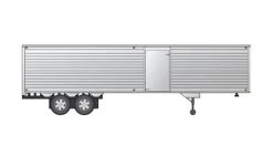 Rapido 403066 HO Fruehauf 40ft Fluted-Side Volume Van Trailer W/Side Door, Painted, Unlettered