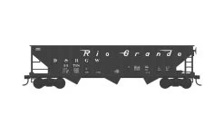 Bowser 42936 HO 70-Ton 12-Panel 3-Bay Hopper, Denver & Rio Grande Western #14692