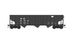 Bowser 42943 HO 70-Ton 13-Panel 3-Bay Hopper, Penn Central #459255