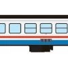 Rapido 525104 N Rohr Turboliner Add-On Coach, Amtrak #185