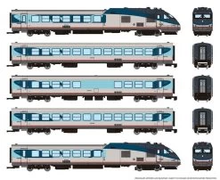 Rapido 525005 N Rohr Turboliner, Standard DC, Amtrak Phase V