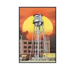 933-2826 Walthers Cornerstone HO City Water Tower, Silver