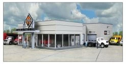933-4025 Walthers Cornerstone HO International Truck Dealership