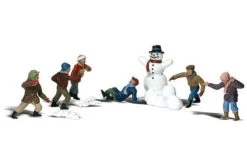Woodland Scenics HO Scale 785-1894 Scenic Accents(R), Snowball Fight Participants Pkg(6)