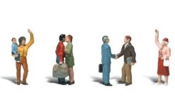 Woodland Scenics HO Scale 785-1912 Goodbye People - Scenic Accents(R), Pkg(4)