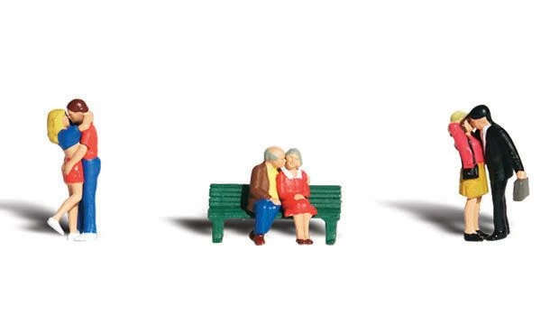 Woodland Scenics N Scale 785-2133 Scenic Accents(R) Figures, Lovers Pkg(6) 1 Woodland Scenics N Scale 785-2133 Scenic Accents(R) Figures, Lovers Pkg(6)