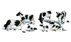 Woodland Scenics N Scale 785-2187 Scenic Accents(R) Animal Figures, Holstein Cows Pkg(11)