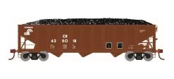 Athearn ATH25561 N 40ft 3-Bay Ribbed Hopper, Conrail #435018