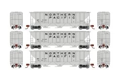 Athearn ATH27415 N PS 4427 Covered Hopper, Northern Pacific 3-Pack