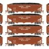 Athearn ATH28575 N 40ft Offset Coal Hopper, Grand Trunk Western 4-Pack #2