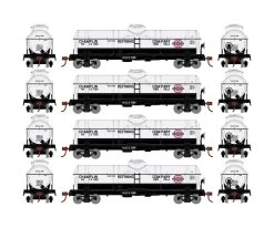 Athearn ATH3376 HO RTR Single Dome Tank Car, Champlin HHCX 4-Pack