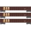 Athearn ATH8383 HO RTR 52ft Mill Gondola, Kansas City Southern 3-Pack