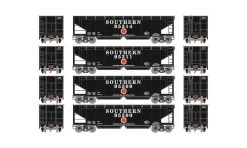 Athearn ATH7090 HO RTR 40ft Offset Ballast Hopper, Southern 4-Pack #2