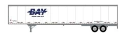 Athearn ATH72805 HO RTR 53ft Wabash Plate Trailer, Bay Logistics #2