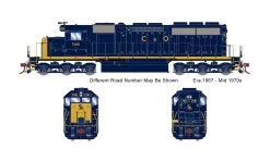 Athearn ATH73740 HO EMD SD40, Econami DCC Sound, Chesapeake & Ohio #7457