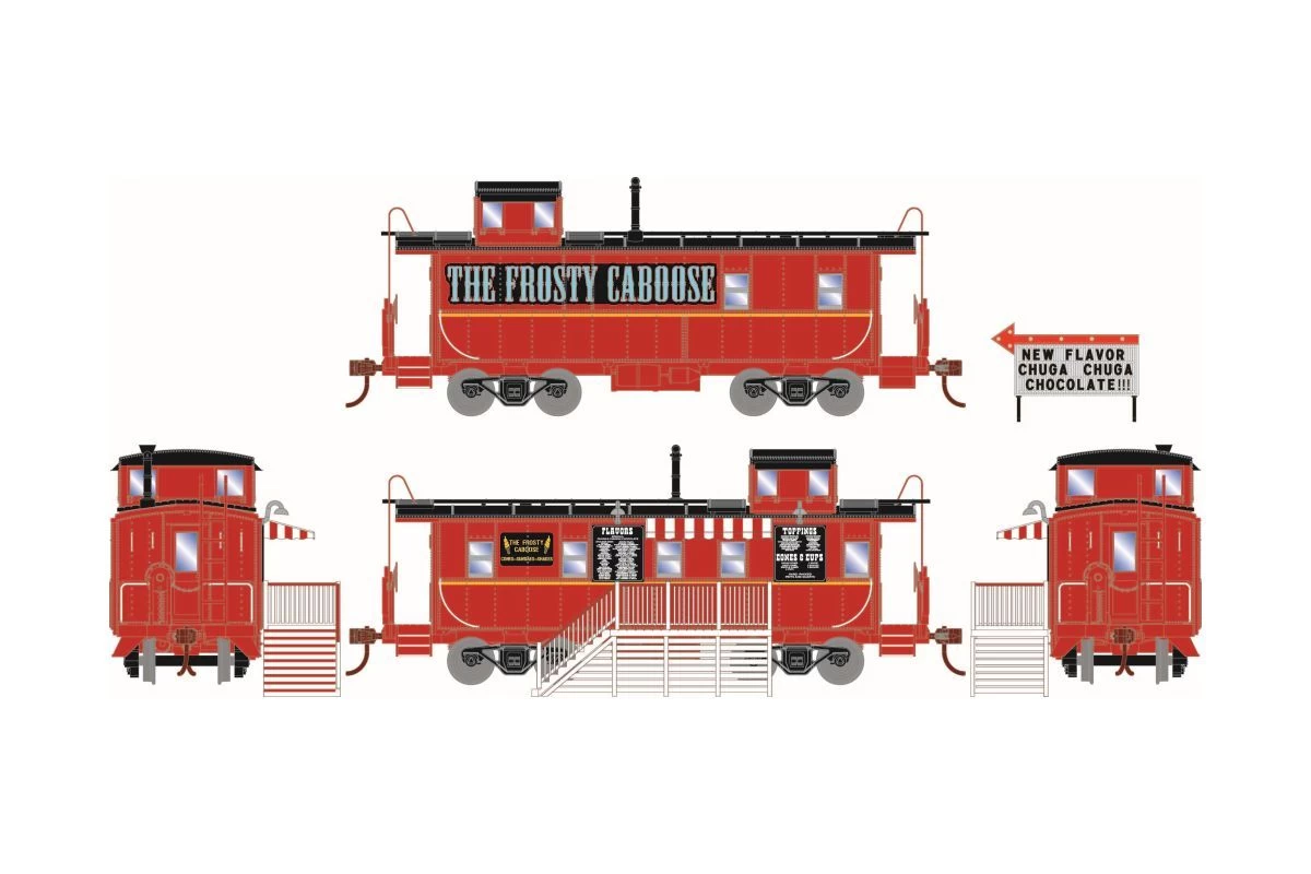 Athearn ATH74039 HO Concession Caboose, The Frosty Caboose 1 Athearn ATH74039 HO Concession Caboose, The Frosty Caboose