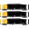 Athearn ATH3854 N Thrall High Side Gondola, Ziegler Coal Company 3-Pack #2
