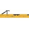 Athearn Genesis ATHG69596 HO F89-F TOFC Flat Car, TTX Yellow #152833