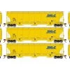 Athearn Genesis ATHG97141 HO Trinity 5161 3-Bay Covered Hopper, DM&E 3-Pack #1