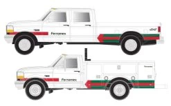 Atlas 60000160, N Scale 1992 Ford® F250/F350 Truck Set, White, Ferromex