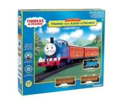 Bachmann 00642 HO Scale Thomas The Tank With Annie & Clarabel Train Set, Standard DC