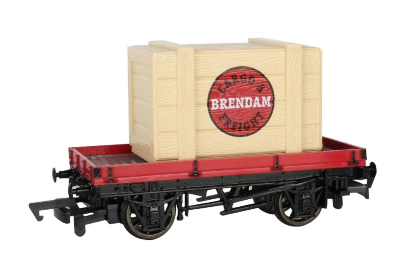 Bachmann 77402, Thomas & Friends™ HO Scale 1 Plank Wagon W Brendam Cargo & Freight Crate 1 Bachmann 77402, Thomas & Friends™ HO Scale 1 Plank Wagon W Brendam Cargo & Freight Crate
