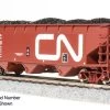Broadway Limited 7381, HO Scale AAR 70-Ton 3-Bay Hopper W/Load, CN #323688
