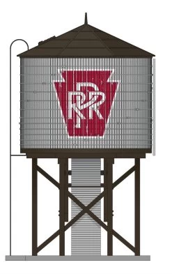 Broadway Limited BLI-7922, HO Scale Wood Water Tower, Sound & Motorized Spout, Assembled, PRR Weathered