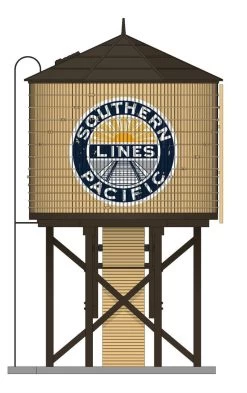 Broadway Limited BLI-7923, HO Scale Wood Water Tower, Sound & Motorized Spout, Assembled, SP Weathered