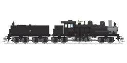 Broadway Limited BLI-8253, HO Scale Class D 4-Truck Shay, Stealth - Std. DC, No Sound, DCC Ready, C&O #3, In Service