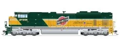Broadway Limited BLI-8717, Die-Cast HO Scale EMD SD70ACe, Stealth- Std. DC, UP #1995 CNW Heritage