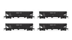 Broadway Limited 8109 HO AAR 70-Ton 3-Bay Hopper 4-Pack, Canadian Pacific