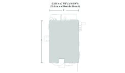 Woodland Scenics O Scale 785-5843 J.W. Cobbler - Built-&-Ready Landmark Structures(R), Assembled - 5-3/8 X 7-7/8 X 10-1/4" 13.6 X 20 X 26cm -Attack Train br5843 footprint web