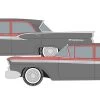 Classic Metal Works 50438 N 1960 Ford Fairlane 4-Door 2-Pack, Geranium, Gunsmoke Gray