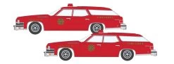 Classic Metal Works 50445 N 1974 Buick Estate Wagon 2-Pack, Fire Chief