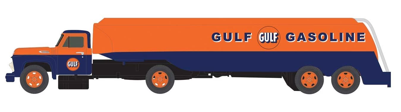 Classic Metal Works 51201 N 1954 Ford Tractor W/Tank Trailer, Gulf Oil 1 Classic Metal Works 51201 N 1954 Ford Tractor W/Tank Trailer, Gulf Oil