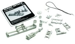 Woodland Scenics HO Scale 785-243 Rural Sawmill - Scenic Details(R), Unpainted - Kit -Attack Train d243 contents web