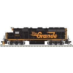 Atlas 10004231 Master HO EMD GP40-2, Silver, Standard DC, Denver & Rio Grande Western #3103