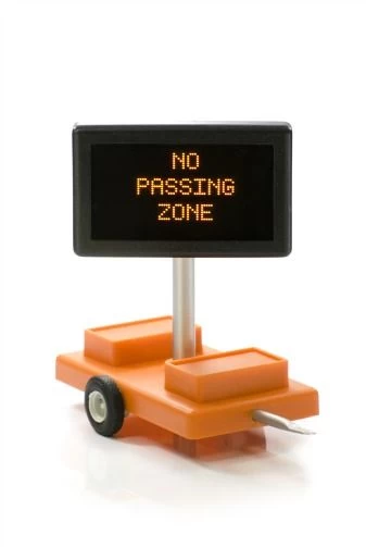 Miniatronics 85-502-01 O Scale Highway Sign, "No Passing Zone" 1 Miniatronics 85-502-01 O Scale Highway Sign, "No Passing Zone"