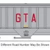 InterMountain 653123-02, N Scale 4750 Cu. Ft. Rib-Sided 3-Bay Covered Hopper, GTA NAHX #476176