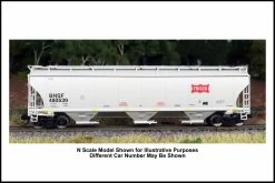 Intermountain 472145-02, HO Scale Trinity 5161 Cu. Ft. Hopper, BNSF Heritage Frisco #483110