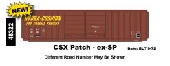 InterMountain 48322-02, HO Scale 50ft 5283 Cu. Ft. Double Door Boxcar, CSX Patch - Ex-SP #161849